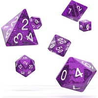 Oakie Doakie Dice Dice RPG Set Speckled - Violet (7)