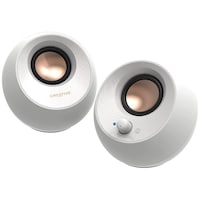 Creative Pebble V3 Computer Speakers 2.0 with Bluetooth and USB-C Power 8W in White Color 51MF1700AA