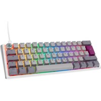 Ducky One 3 Mist Grey Mini clavier de jeu, RGB LED - MX-Ergo-Clear (DE, Filaire)