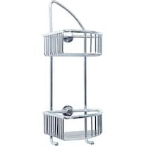 tesa DRAAD shower basket incl. adhesive solution without drilling