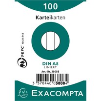 Exacompta Index cards A8 (A8, 205 g/m²)