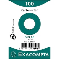 Exacompta Fiches A8 (A8, 205 g/m²)