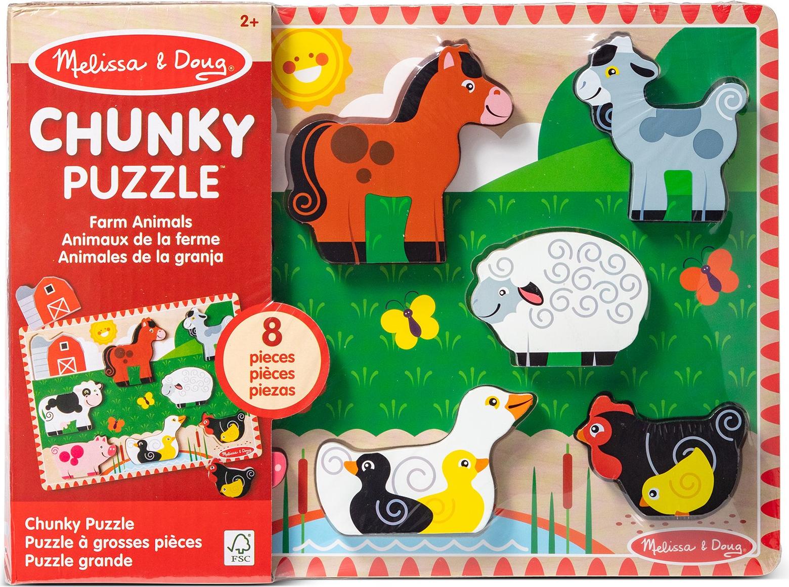 Melissa and doug chunky puzzle farm animals new arrivals