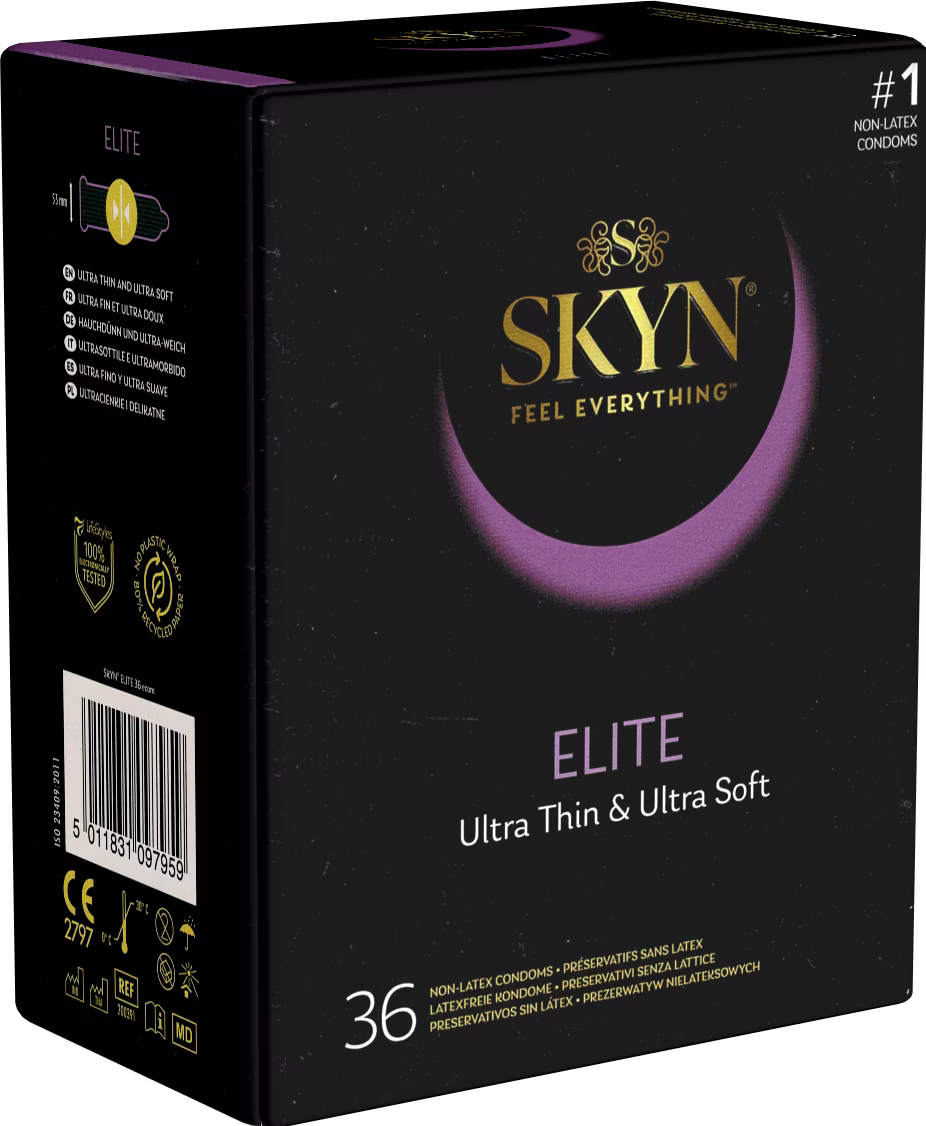 skyn elite lubricated non latex condoms Amazon.com: Skyn Elite Lubricated Condoms — Ultra Thin, Non-Latex Condom —  50 Count : Health & Household