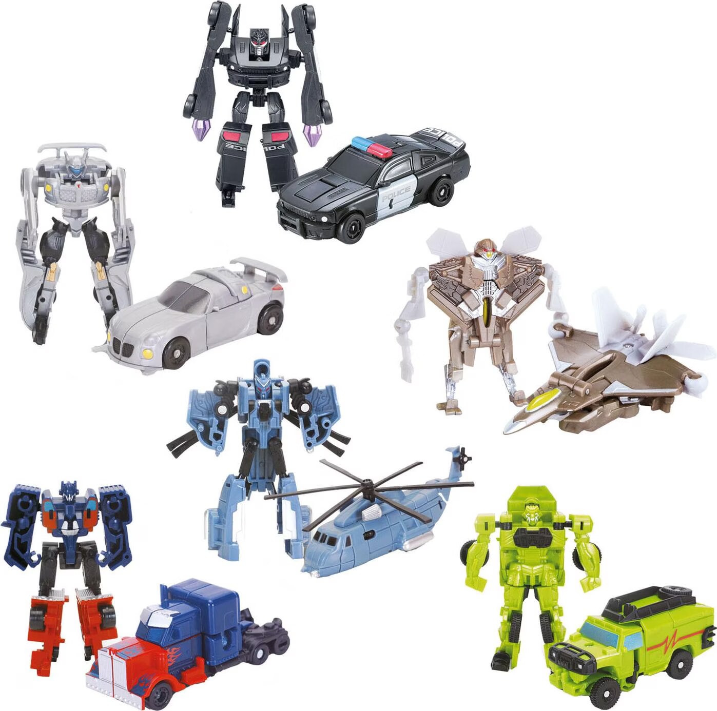 Toi-Toys Roboforces transforme les robots automobiles en bleu
