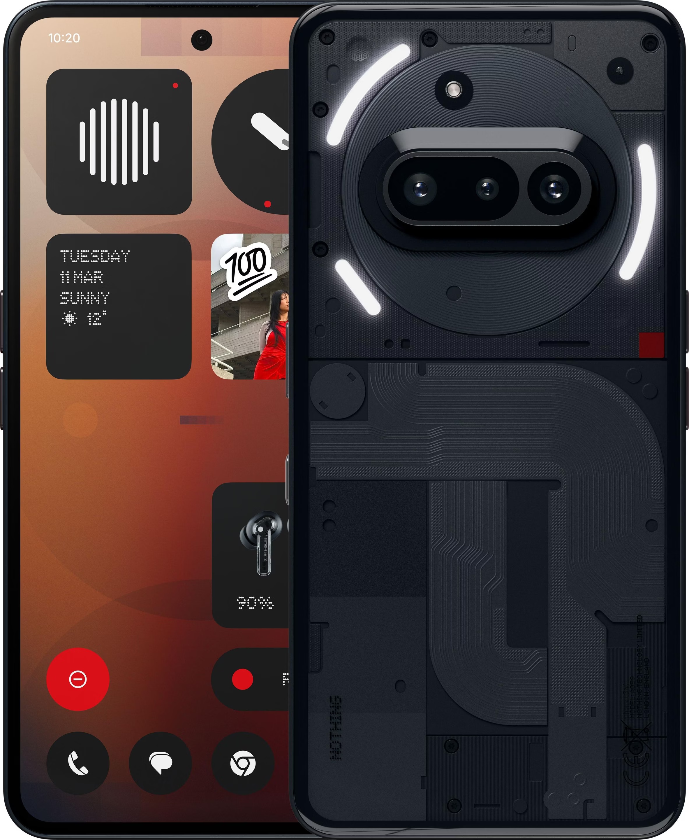 Nothing Phone (3a) (128 GB, Black, 6.77