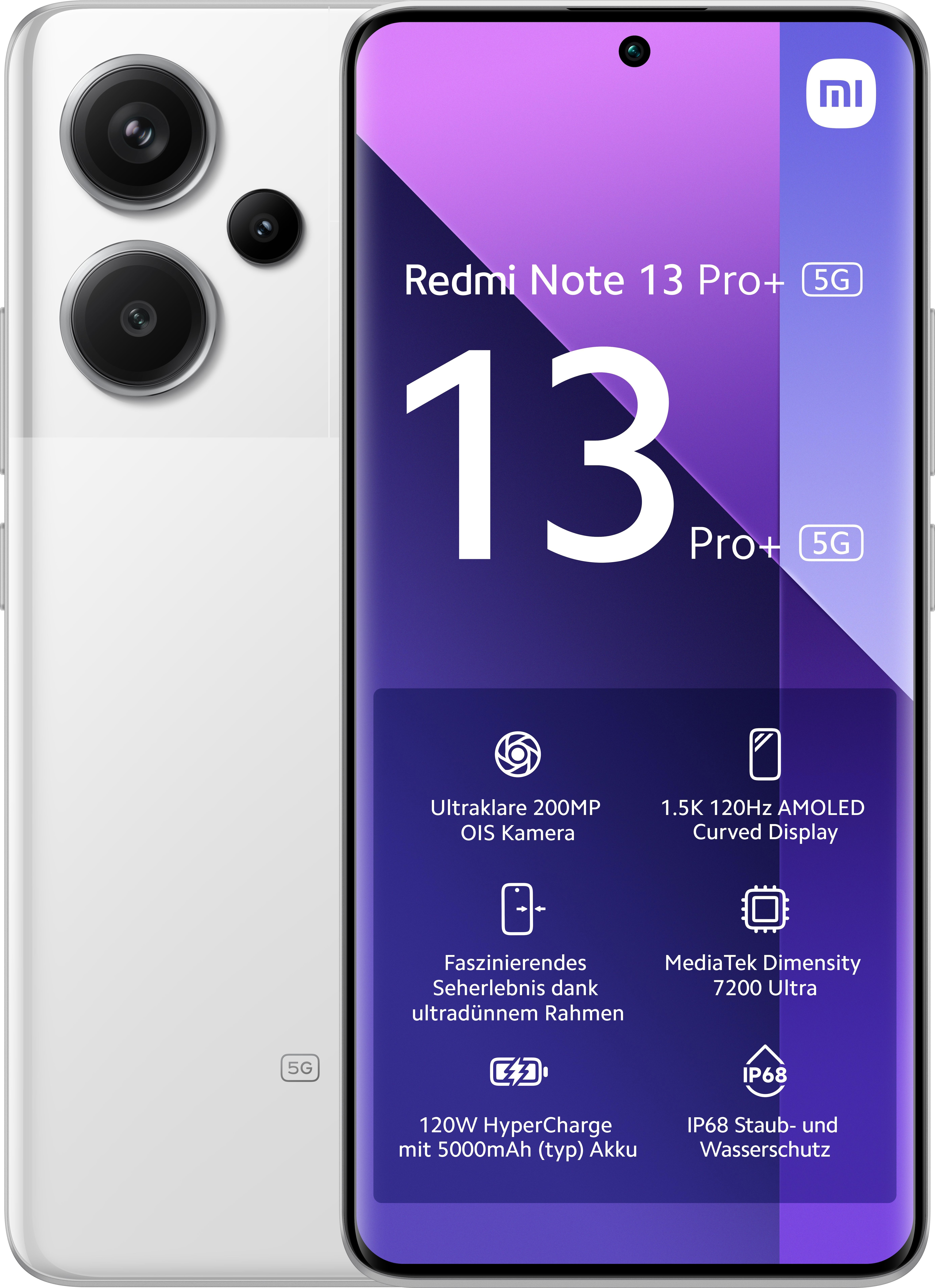 Xiaomi Redmi Note 13 Pro+ 5G (512 GB, Aurora Purple, 6.67
