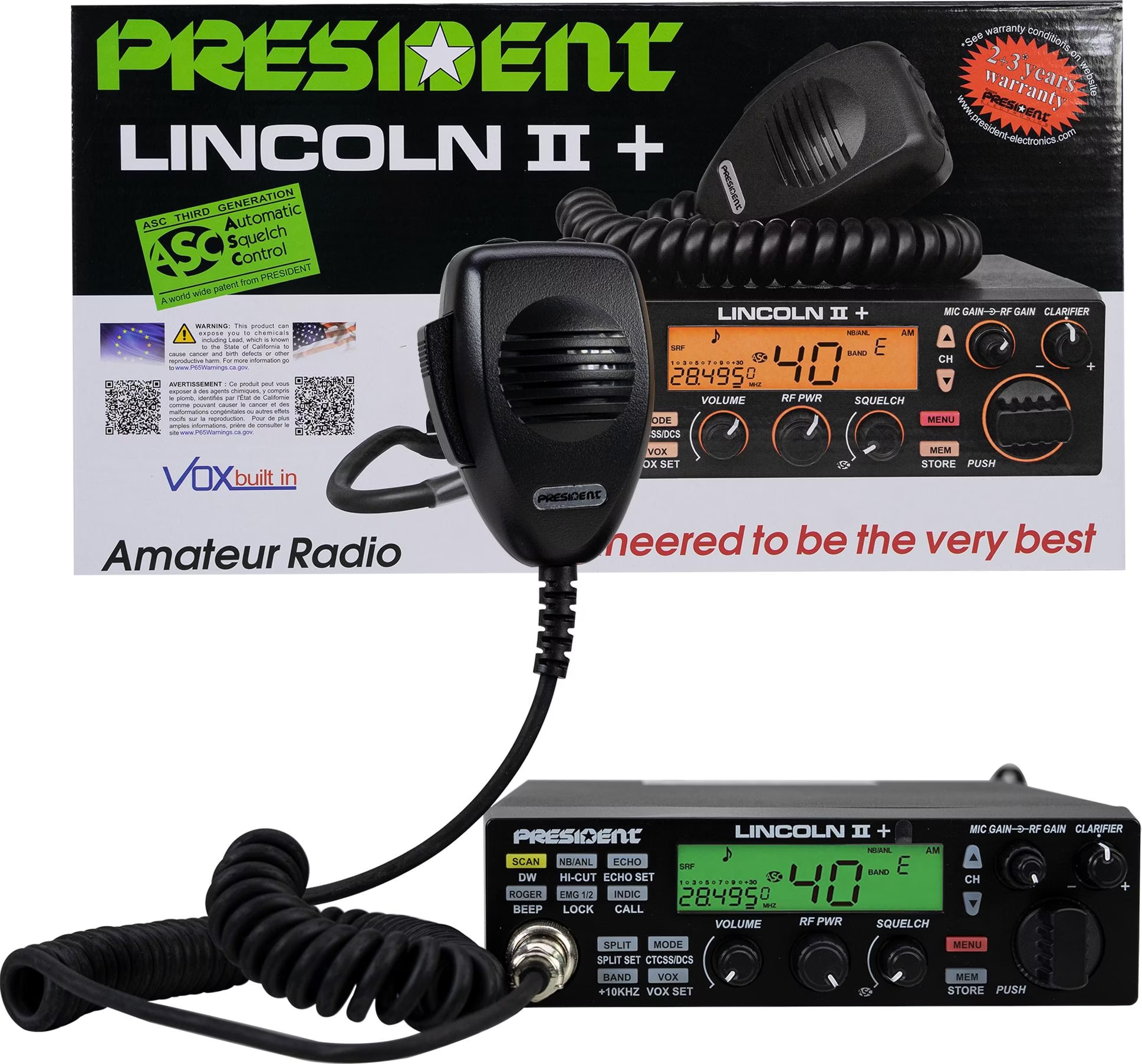 President LINCOLN II Plus Ham Radio