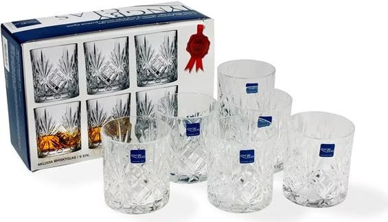 Lyngby set de pahare de whisky Melodia 310 ml